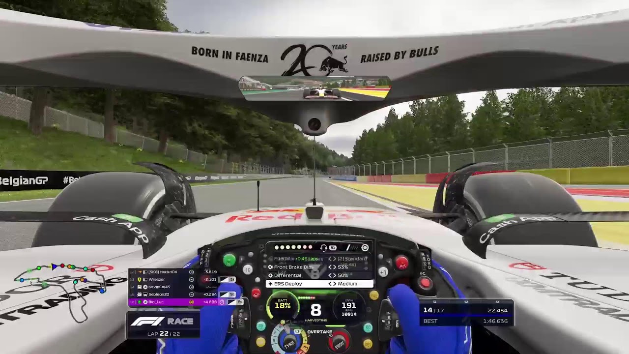 13th Place F1 25 SKG Tier 3 Spa-Francorchamps Belgium Gran Prix Formula 1 Racing League VISA Cash Ap