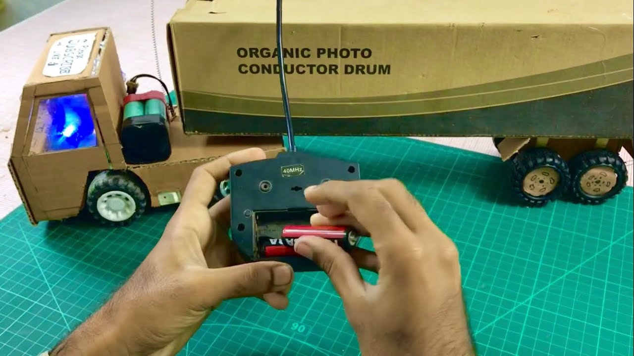 DIY Cardboard RC Truck: Building a Custom Motorized Man TGS 12x12 with Remote Control!