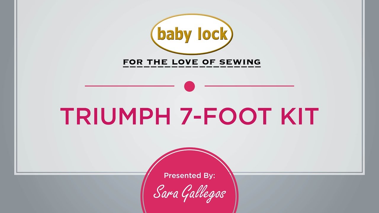 Baby Lock Triumph Serger 7 Foot and Accessory Kit