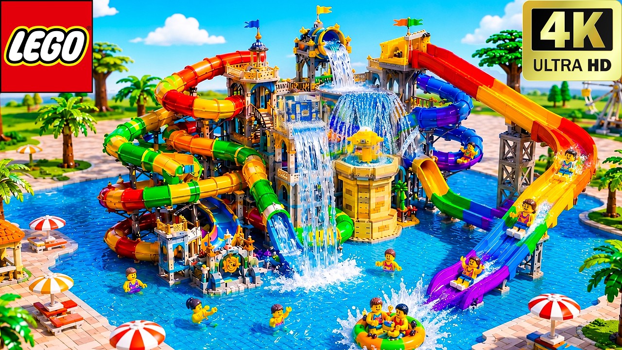 Автоматический водяной насос LEGO в бассейне LEGO 🏊 | Креативные игрушки LEGO