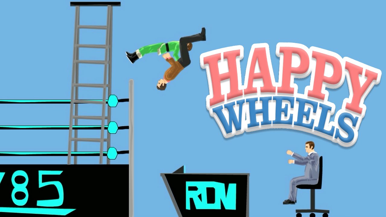 Happy Wheels: WWE Flip Piledriver - 412