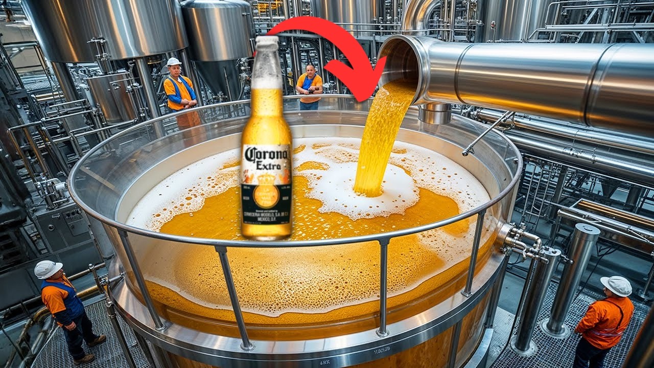 Como a CERVEJA CORONA é feita - Processo Industrial