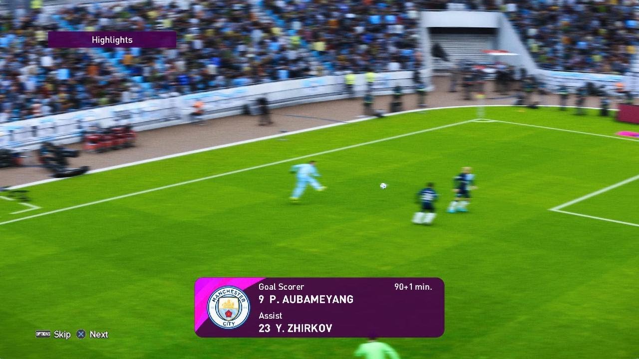eFootball PES 2021 - Mancity 2 - 1 Huddersfield