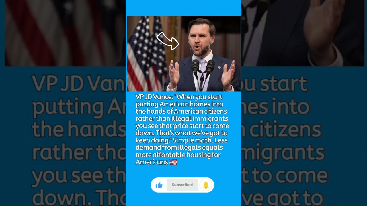 JD Vance Says Fewer Illegal Immigrants Could Mean Lower Housing Costs for Americans