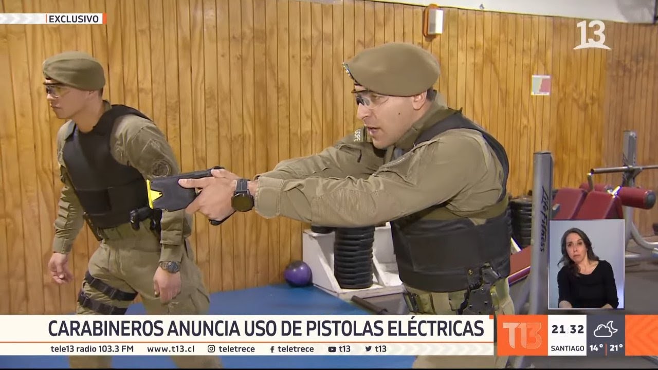 Llegan a Chile las pistolas taser: serán usadas por Carabineros