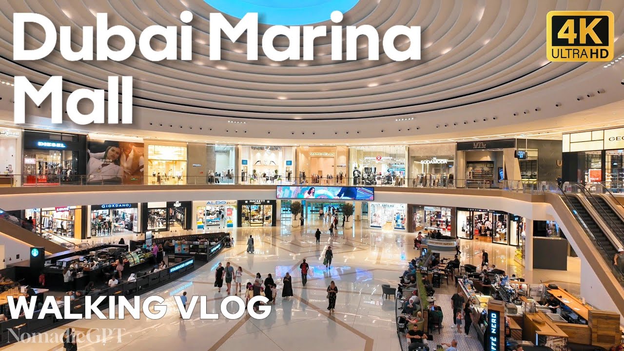 Dubai Marina Mall in Summer 2025 | Dubai Travel Guide 4K HDR