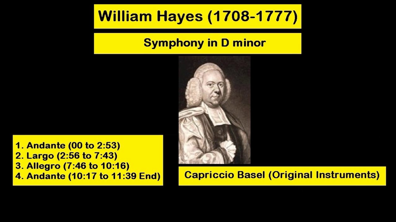 William Hayes (1708-1777) - Symphony in D minor