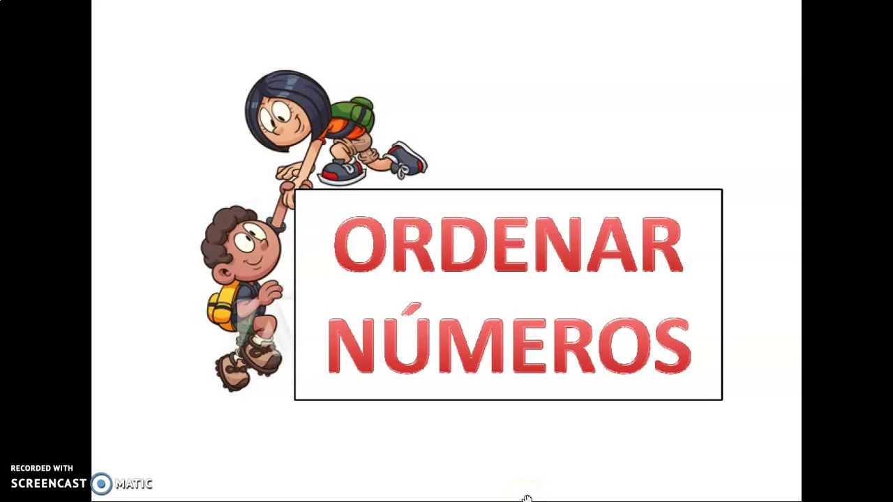 SEGUNDO GRADO - Ordenar números