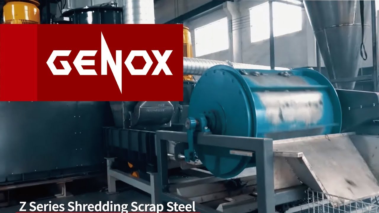 Vertical Shredder | Z Series Shredder System - Genox Recycling Tech