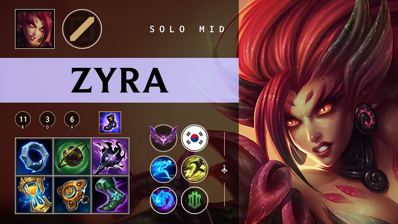 Zyra Mid vs Sylas - KR Master Patch 26.06
