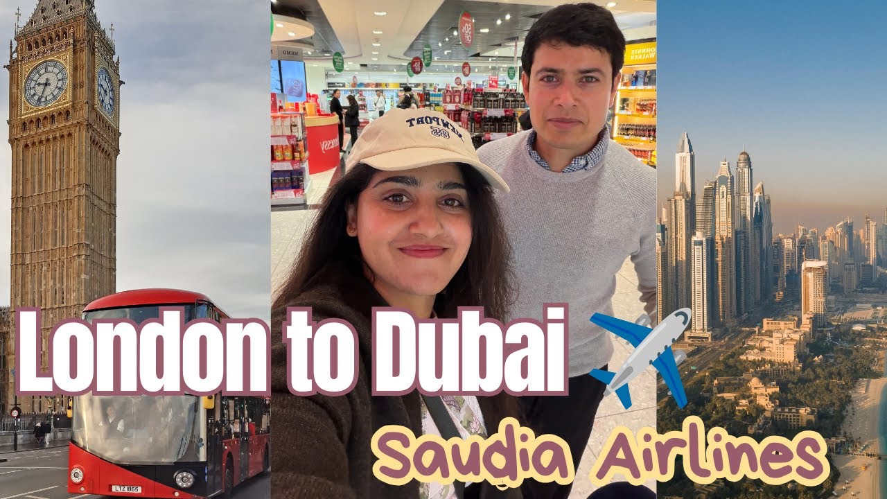 Our London - Dubai flight experience | Saudia Airlines ✈️ | UK Malayalam Vlog