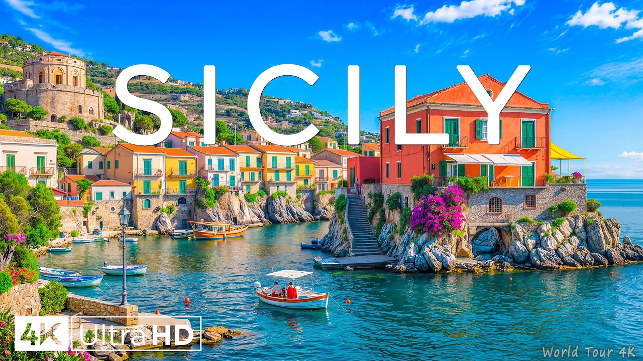 Sicily 4K – Mount Etna Volcano, Mediterranean Coastlines and Timeless Italian Landscapes