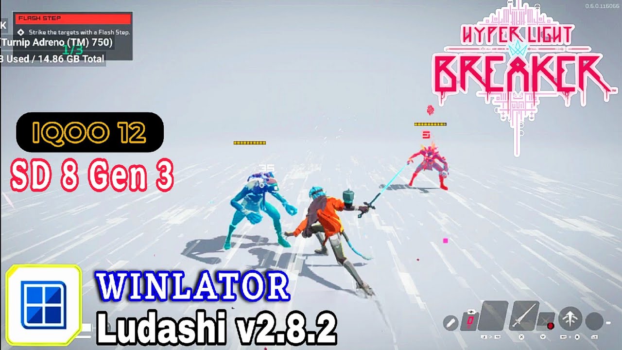 Hyper Light Breaker PC Android play On Winlator Bionic Ludashi 2.8.2 - Settings Snapdragon 8 Gen 3 