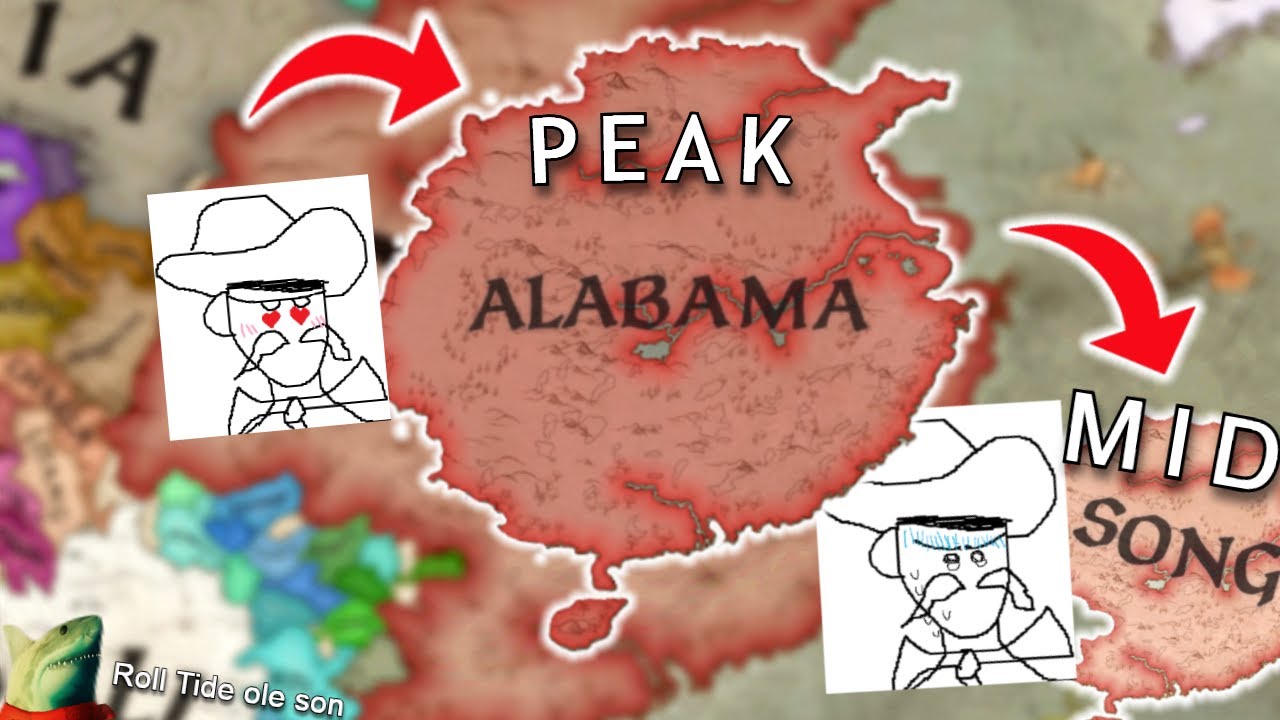 I replaced China with Alabama in CK3