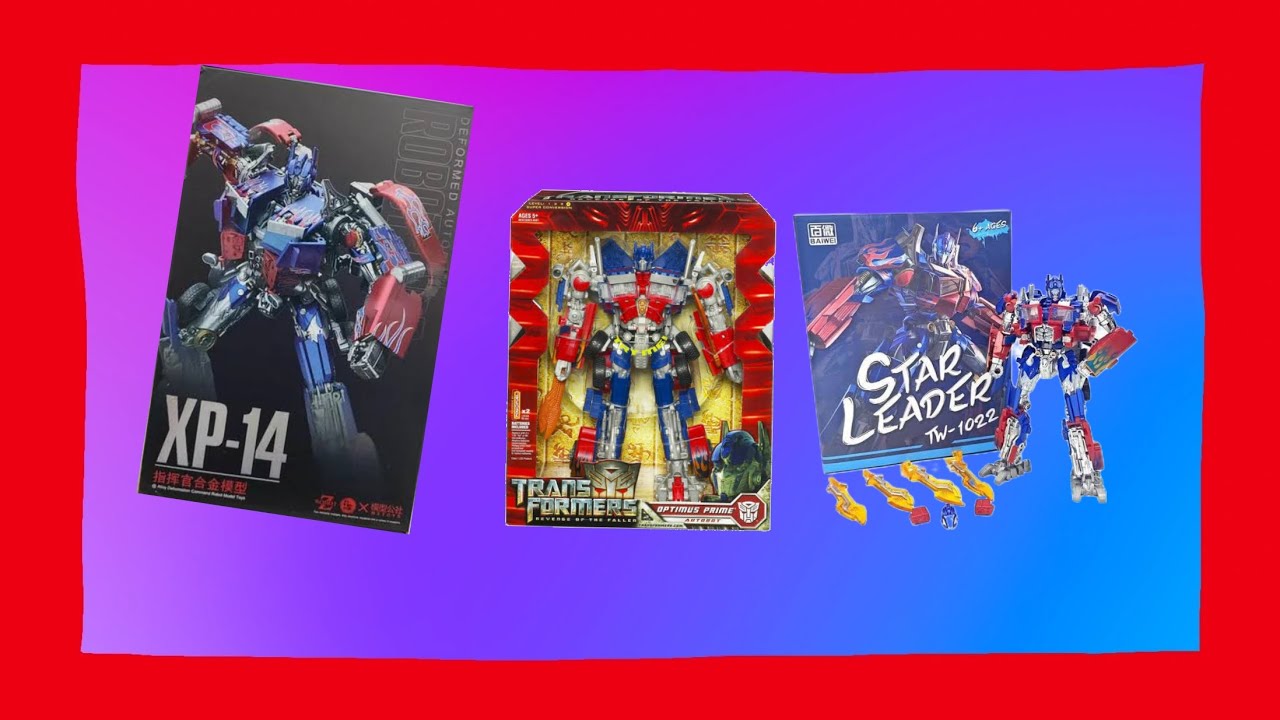 🤔🤔 comparación?, critica? 🤔🤔 XP14 OPTIMUS PRIME LIDER Y STAR LEADER