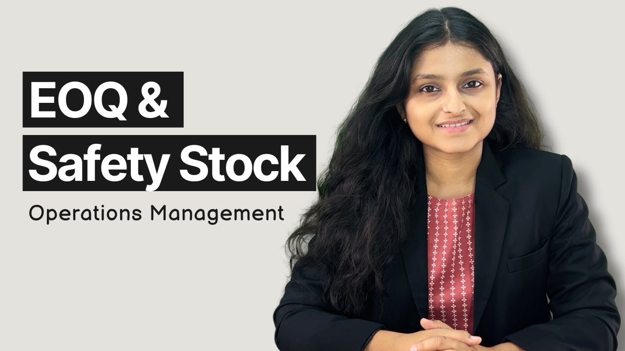 EOQ and Safety Stock | Operations Planning | OMSM | CMA Inter |  Palak Sharma