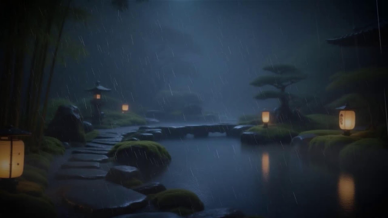 24h Calm and Relaxing Japanese Music and Nature Sounds For Sleep