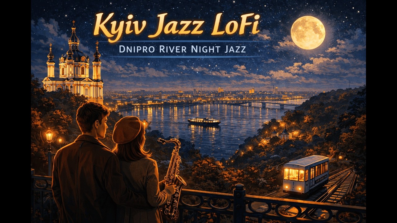 Kyiv Jazz LoFi - Dnipro Night Vibes 🇺🇦 | Chill, Study & Dream (2 Hours)