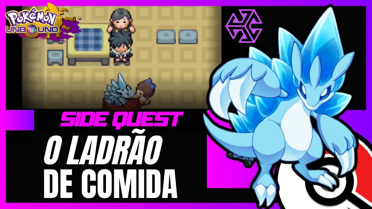 POKÉMON: UNBOUND (V2.1.1.1) - SIDEQUEST | LADRÃO DE COMIDA: 5 Heal Balls! 🇧🇷🅓🅔🅣🅞🅝🅐🅓🅞