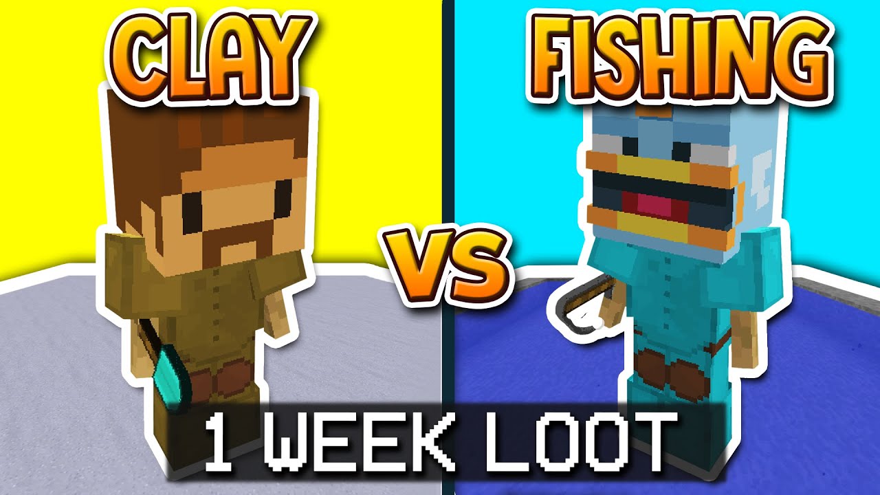 HYPIXEL SKYBLOCK | CLAY VS FISHING MINIONS! (1 WEEK LOOT)