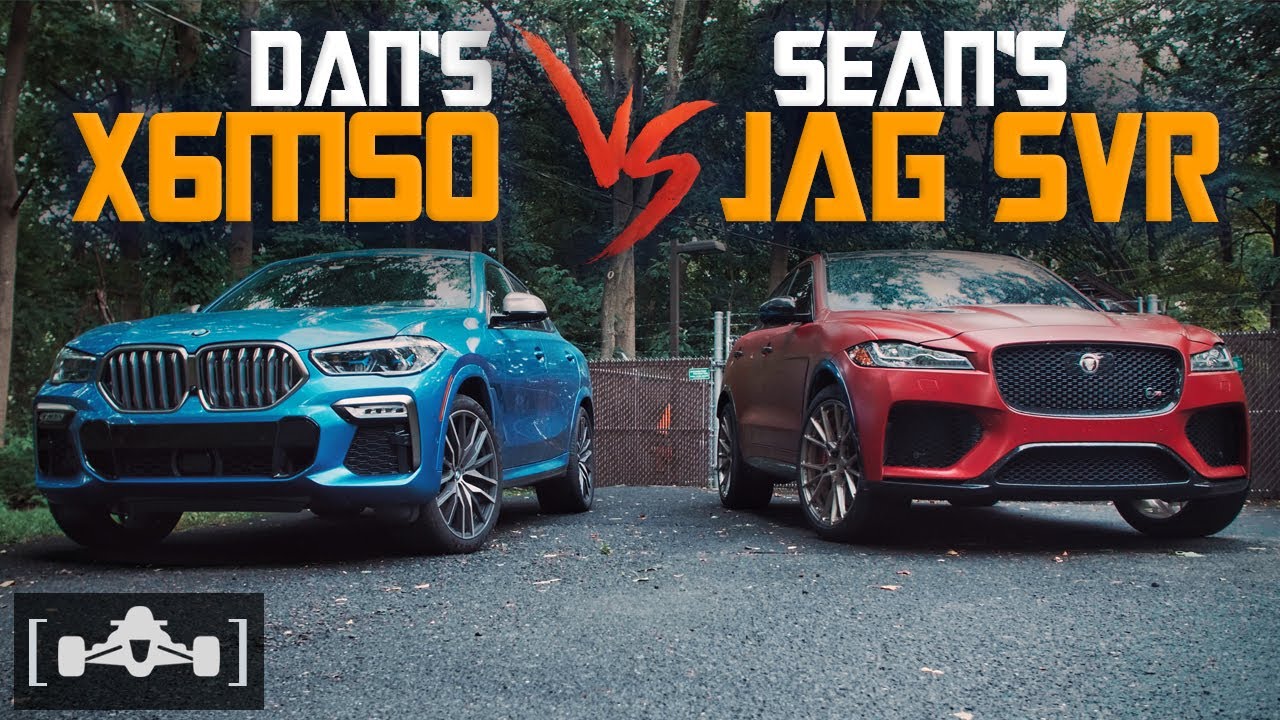 2020 BMW X6 M50i (523HP) vs. Jaguar F-Pace SVR (550HP) | 1/2 MILE DRAG RACE