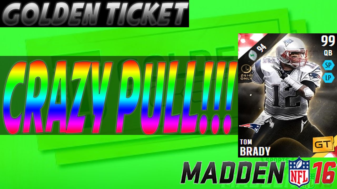 Pulling Over 100k For Golden Ticket Tom Brady | MUT 16 Golden Ticket