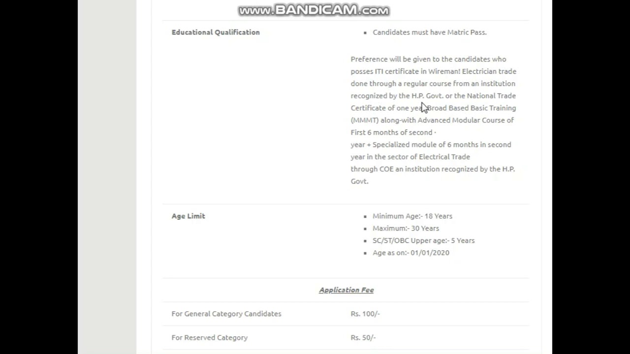 HPSEB Recruitment 2020  | hp govt jobs 2020