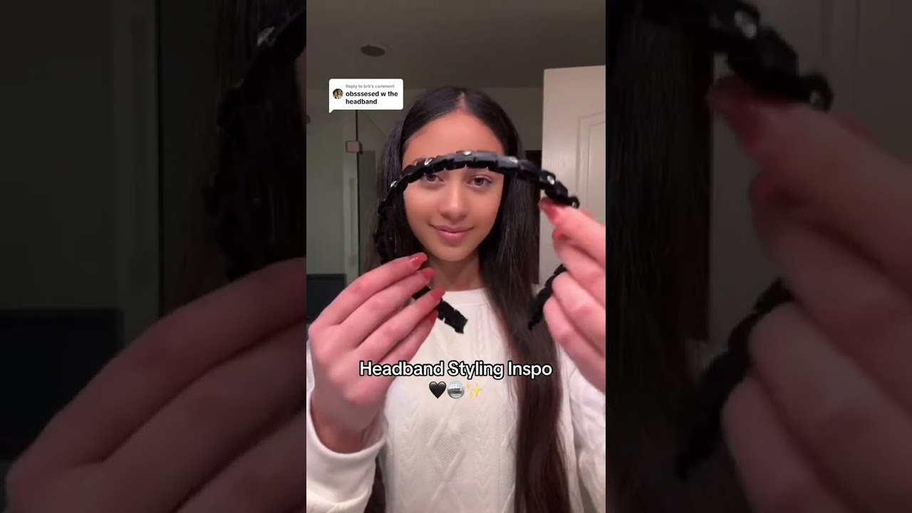Headband hairstyle styling 🪩🤎🫶🏼