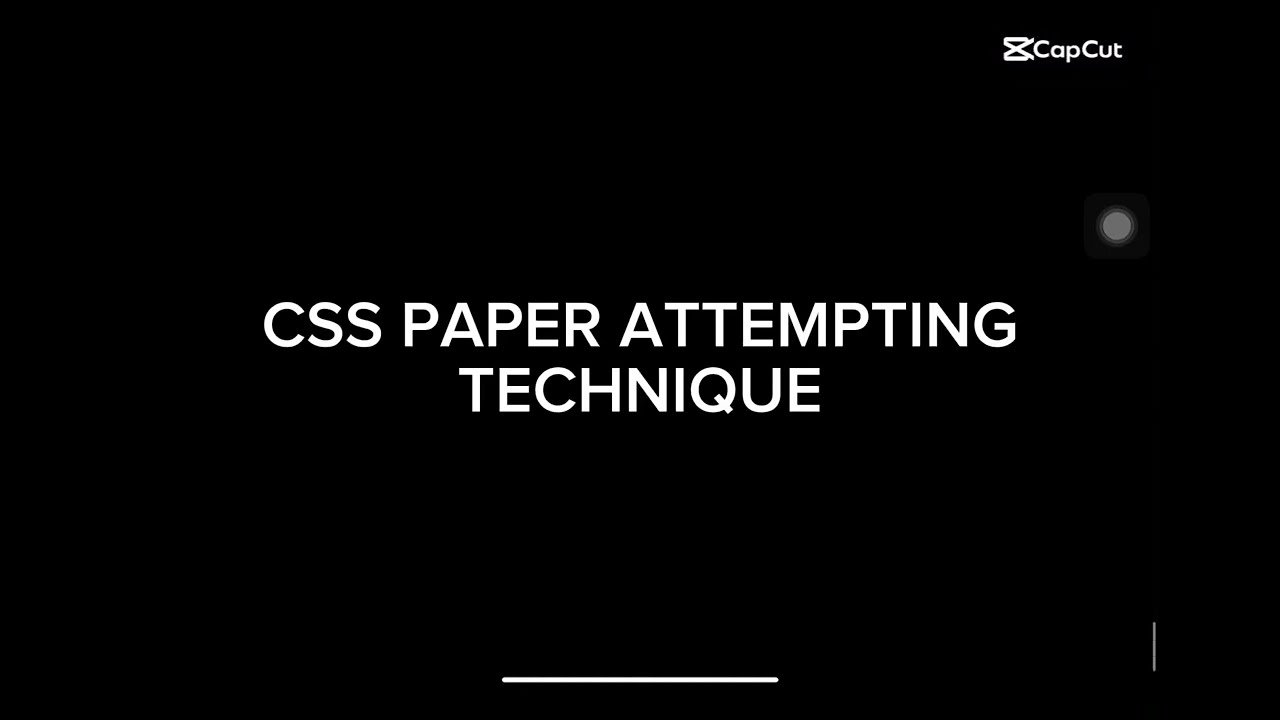 CSS Paper Attempting Technique | How to Stand Out in Written Exams #css