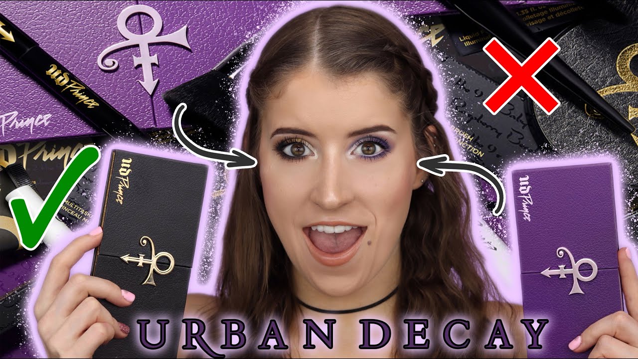 URBAN DECAY x PRINCE FULL COLLECTION 💜 SWATCHES + 2 LOOKS!