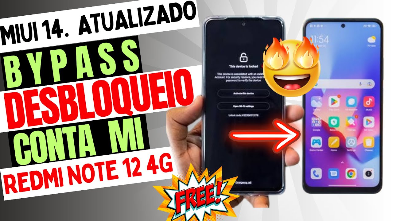 DESBLOQUEIO CONTA MI REDMI NOTE 12 4g USANDO A UNLOCKTOOL