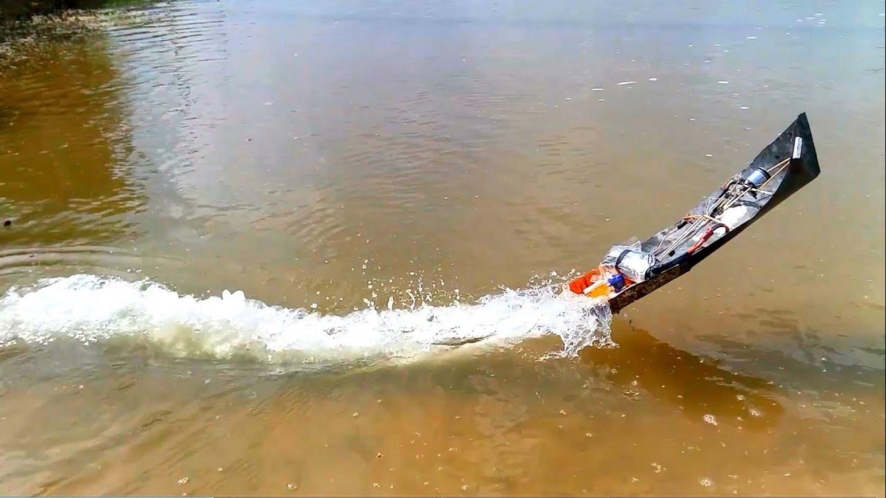 Chế tàu mô hình bằng thiếc tuổi thơ | Boat motor helicopter 450MX