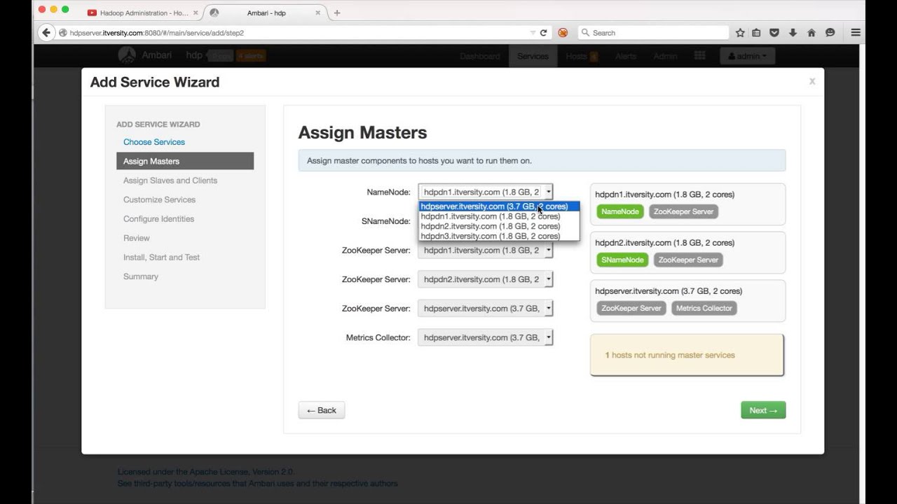 Virtual Machines - HDP - Setup HDFS