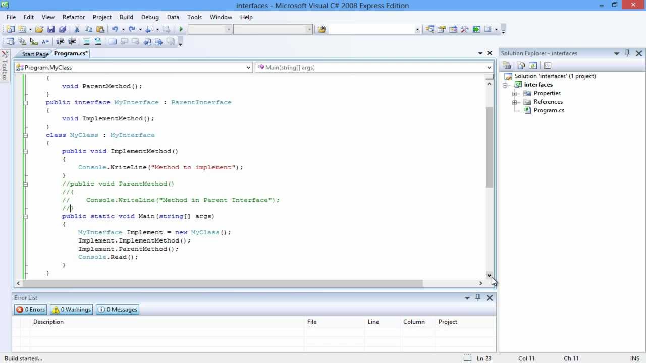 How to Work with Interfaces in C#