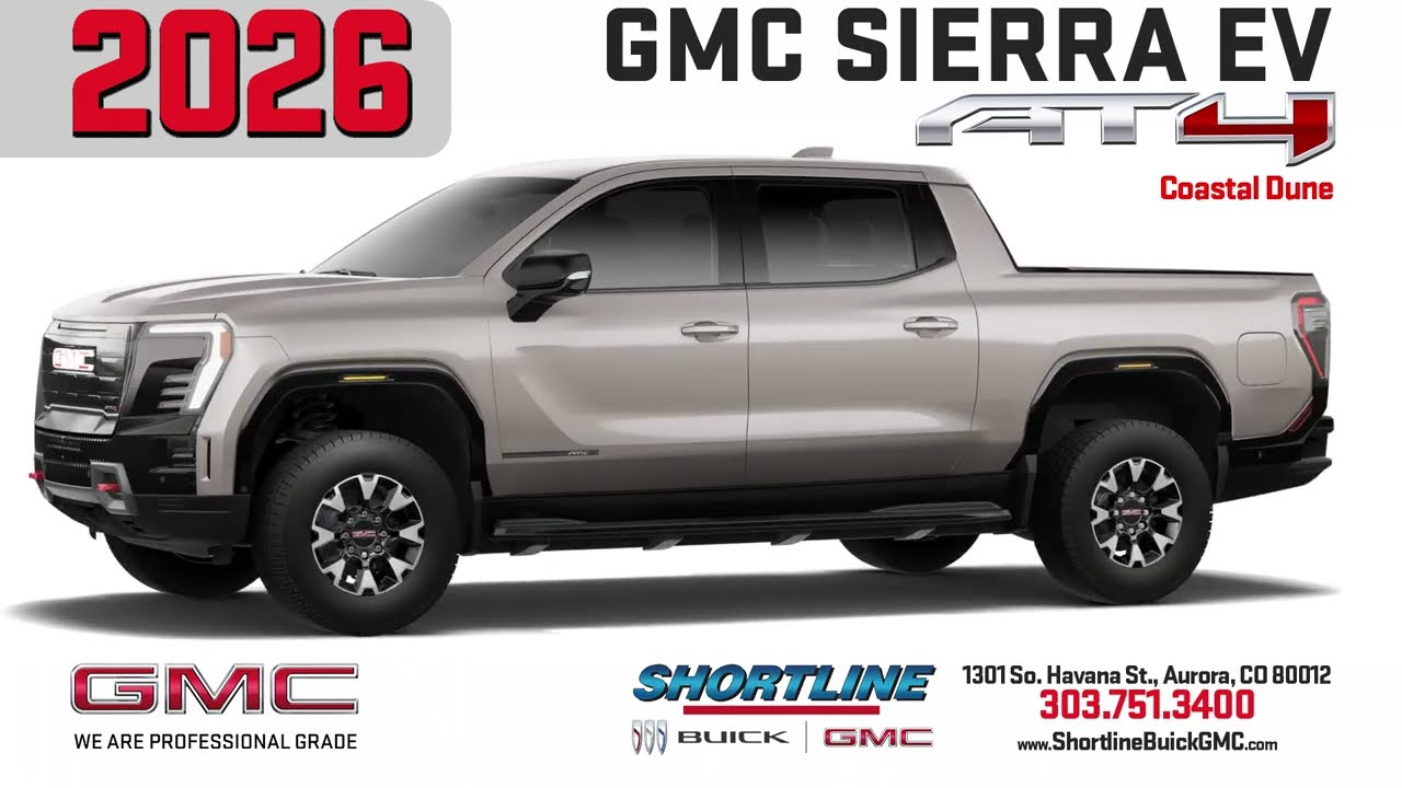 2026 GMC Sierra EV AT4 (360 Color Palette) at Shortline GMC #sierraev #gmc #gmcsierra #ev #at4