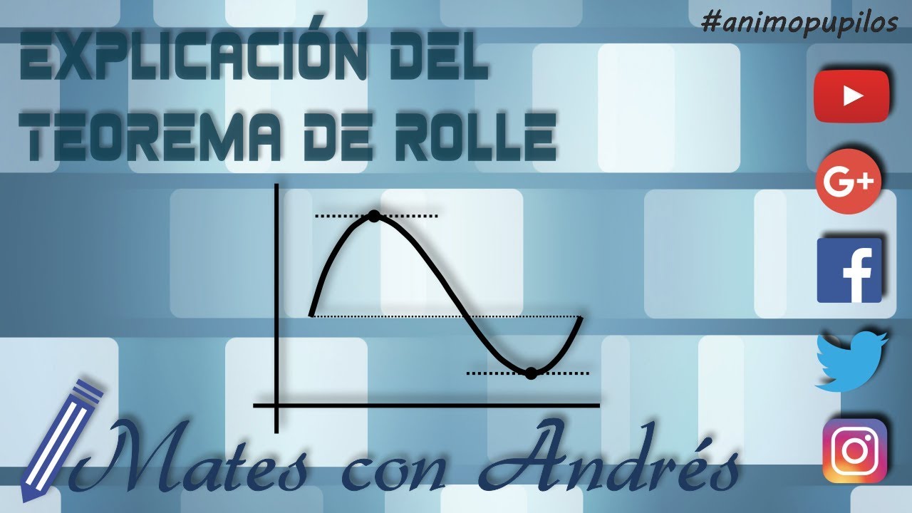 Explicación del teorema de Rolle BACHILLERATO MATEMÁTICAS DERIVADAS
