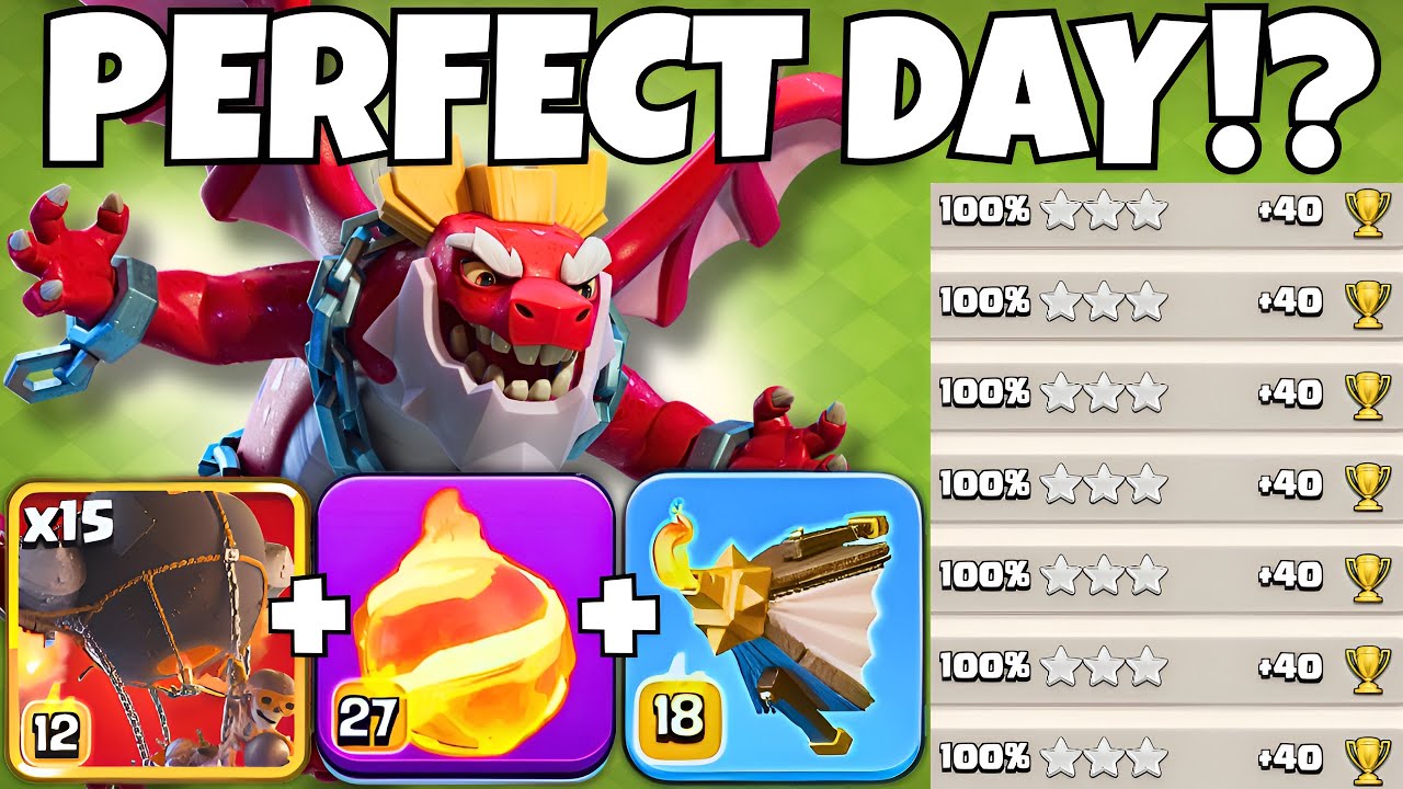 Perfect Day with OP Fireball Rocket Loon Army & NEW Dragon Duke?!