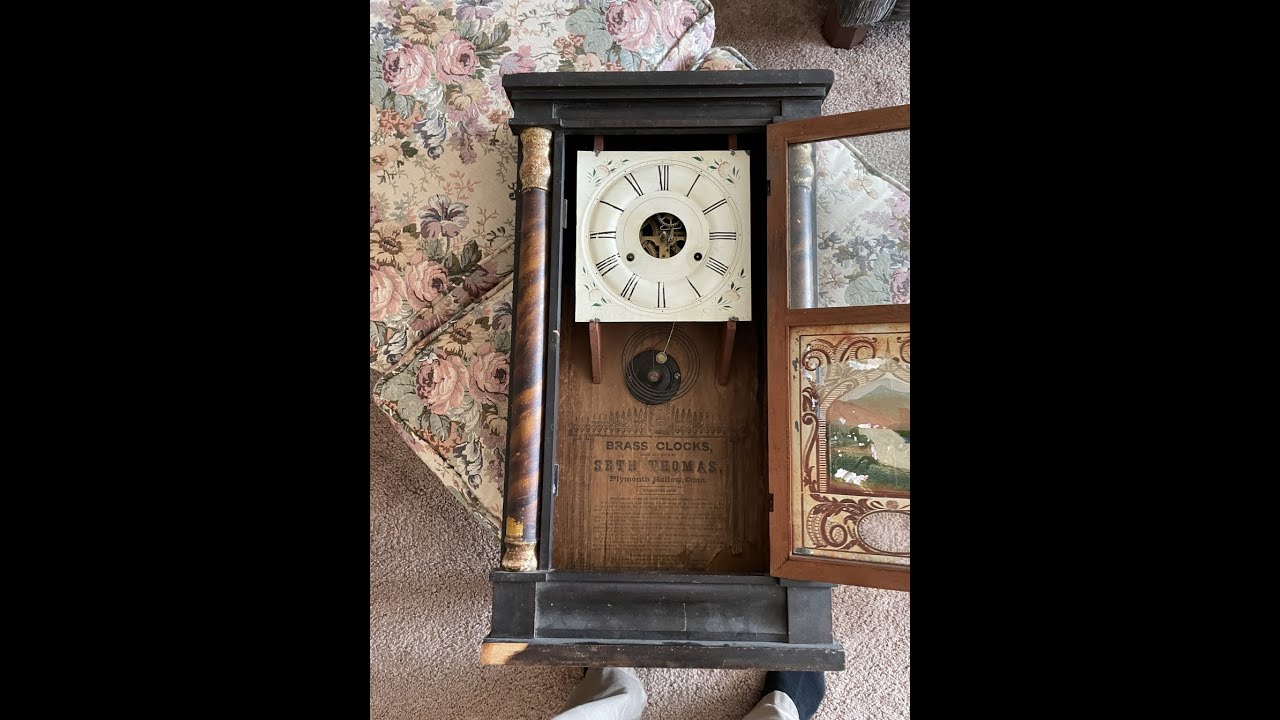 1857 Seth Thomas weight driven clock lives again