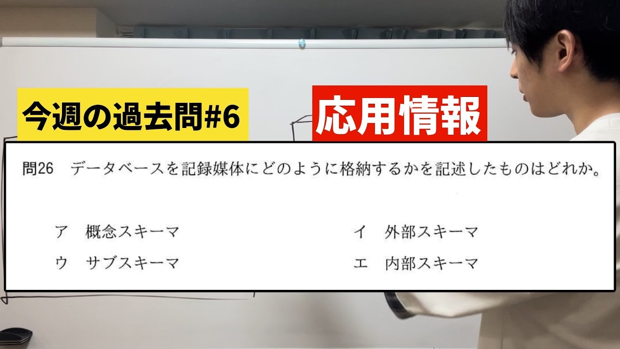 【応用情報】今週の過去問#6(午前問題)(平成31年春問26)