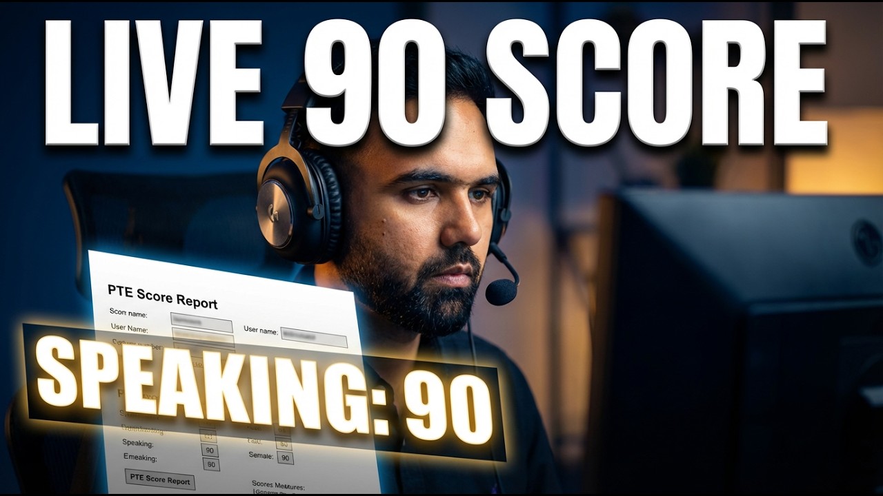 PTE Speaking 90 Score Strategy (Live Mock Test) | Templates + Real Exam Method