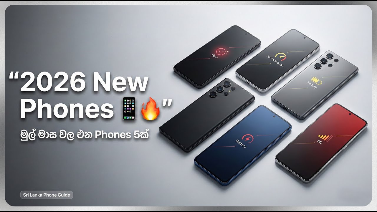 2026 මුල් මාස වල එන හොඳම ෆෝන් 5ක් | Upcoming Phones in Sri Lanka 🇱🇰📱🔥
