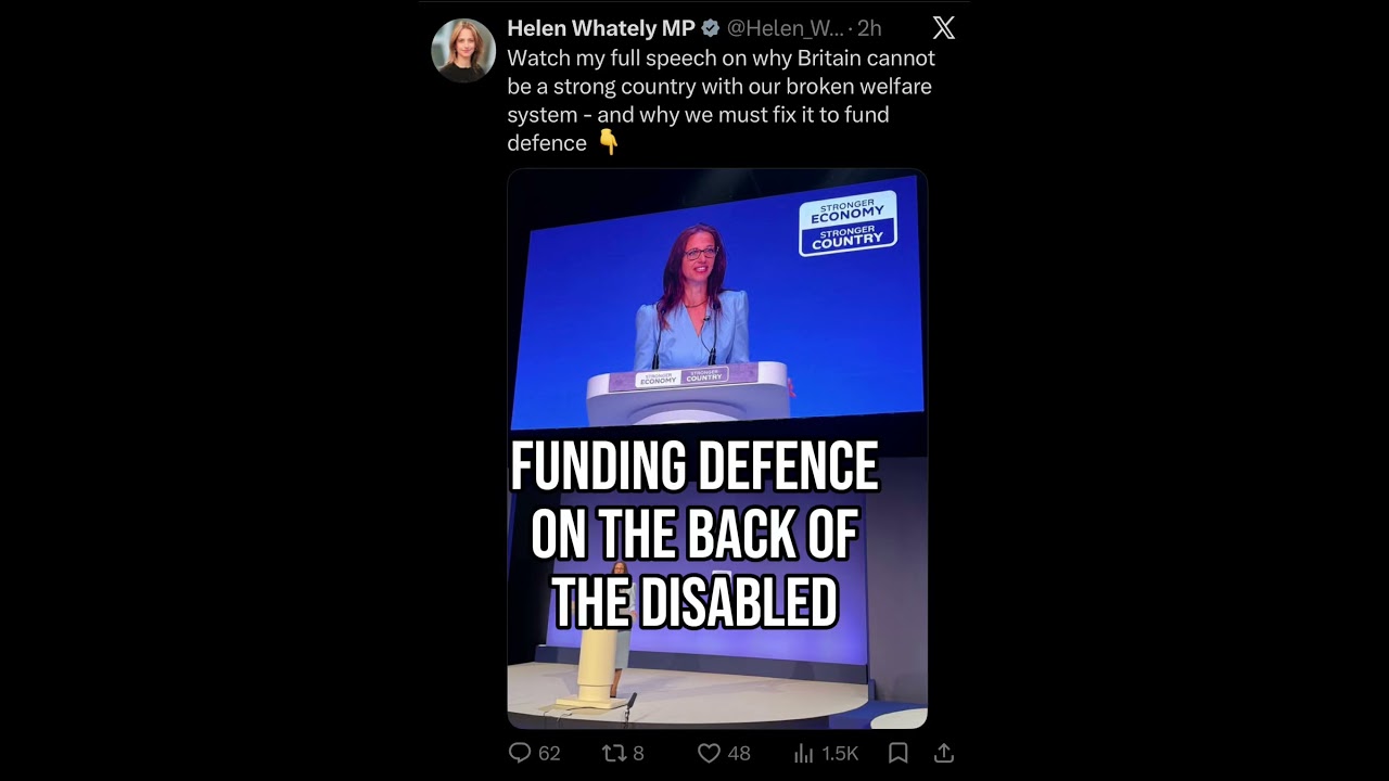 Conservative Benefit Cuts #benefits #disabledpeople