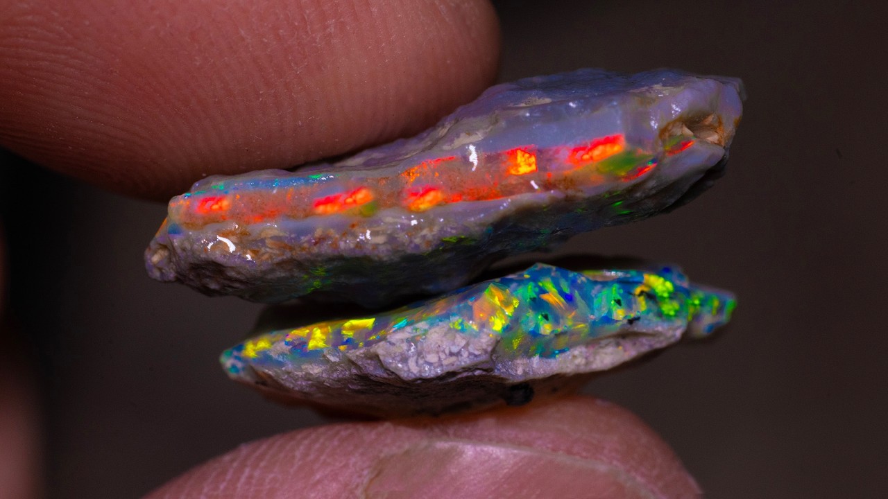 2 Rough Opals - Twice the Value after we Cut them into Gems?