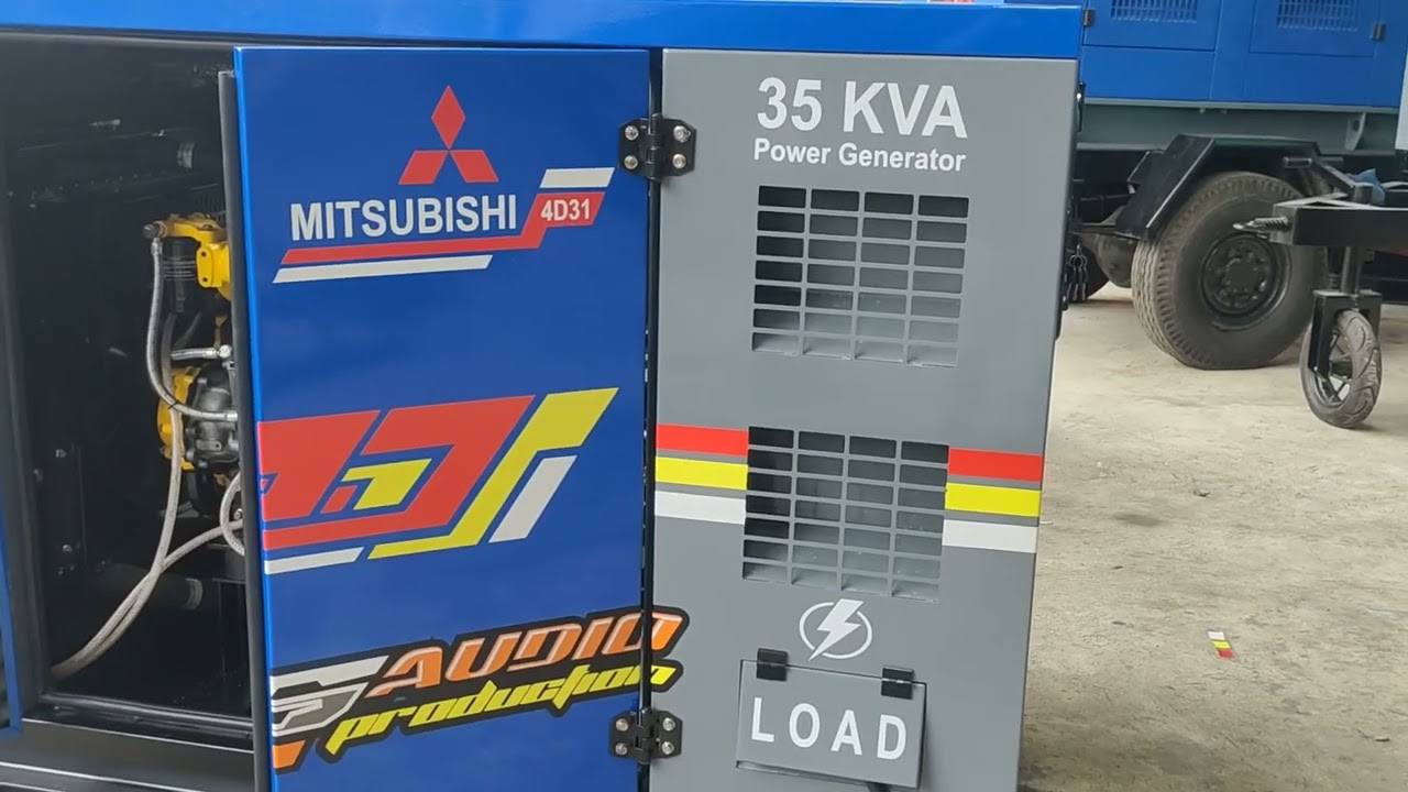ADA YANG UNIK DISINI, MITSUBISHI 35KVA SUPERSILENT, PESANAN JURAGAN FYS AUDIO CEPU.