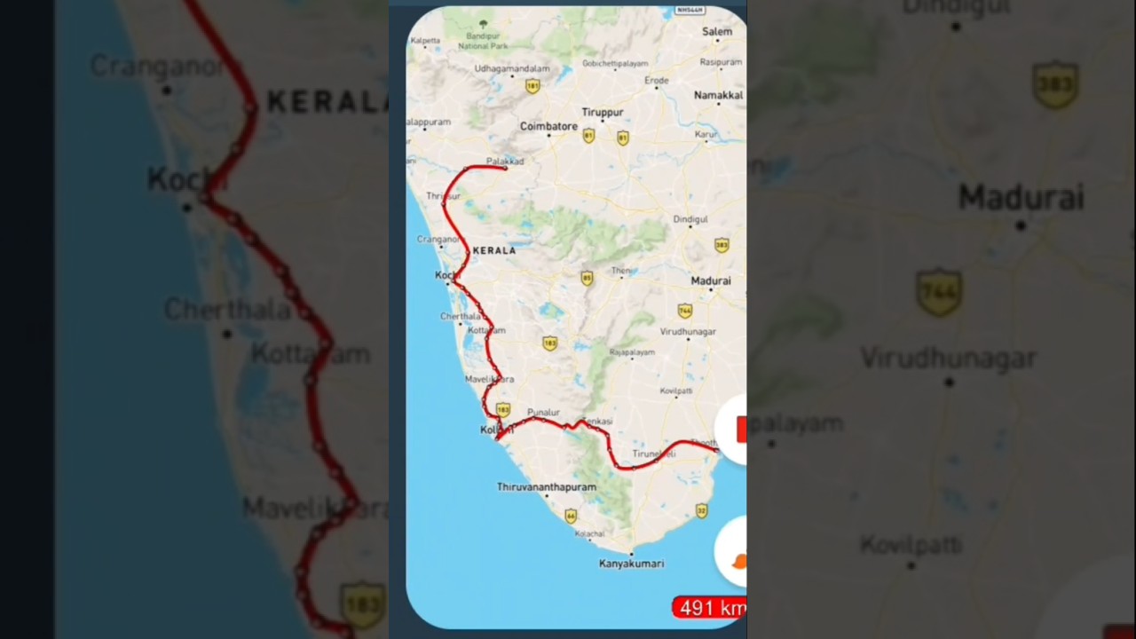 Tuticorin to palakkad palaruvi express (16791)/Start at tuticorin 10:00pm and reach palakkad 12:00pm