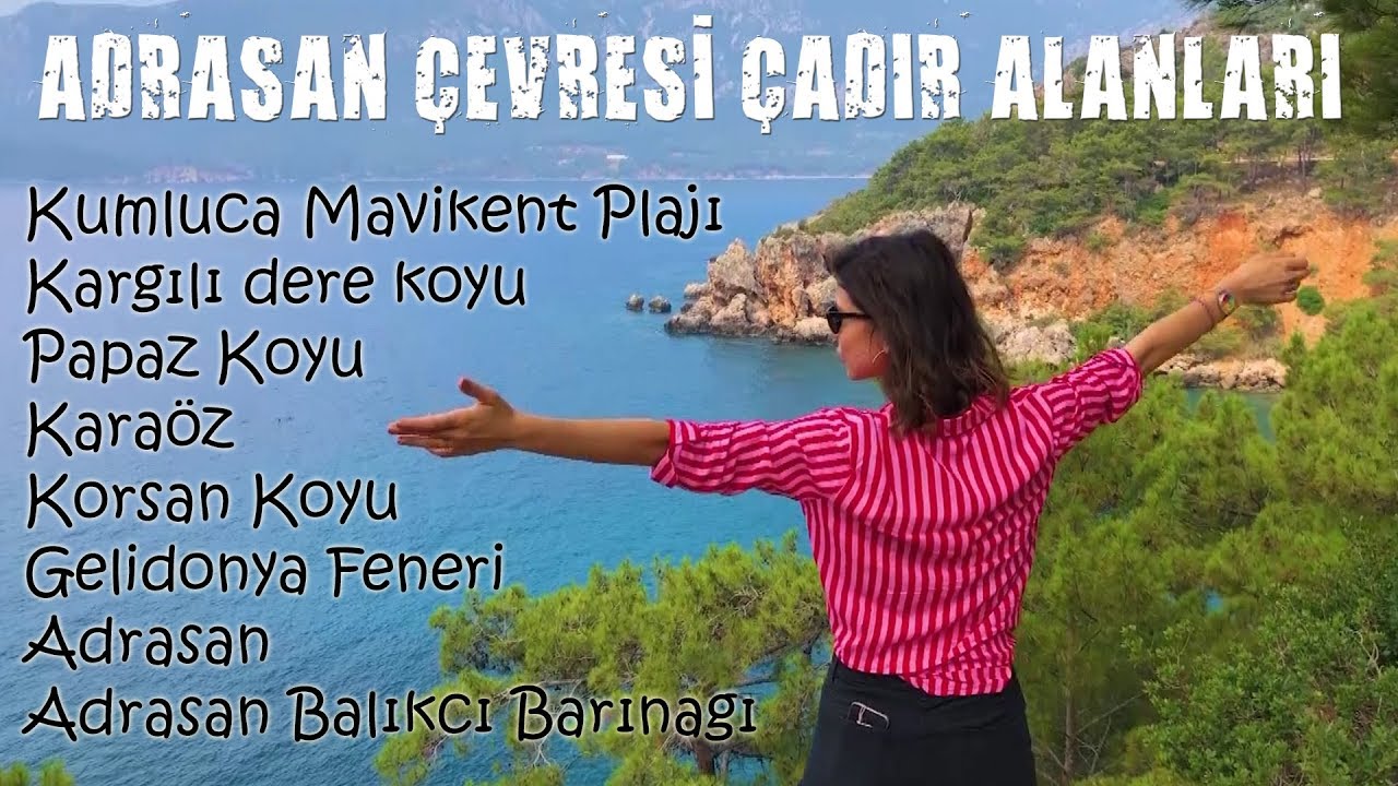 Adrasan'da Ücretsiz Kamp Yapılabilecek Yerleri Gezdik