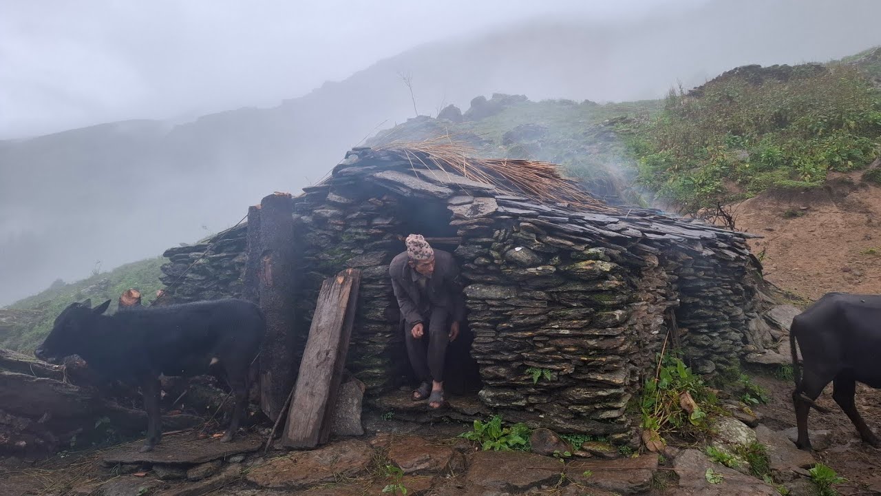 Best Life in the Nepali Himalayan Village During the Rainy Season | Most Peaceful And Relaxing Life 