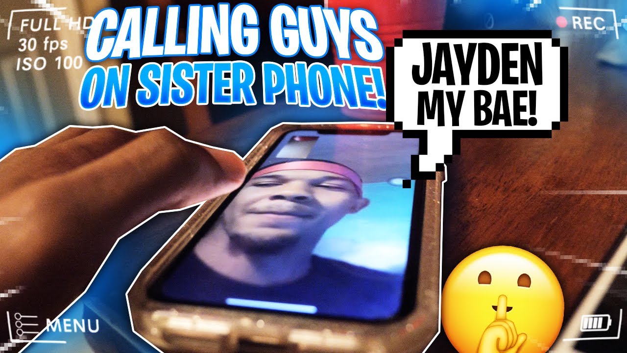 SECRETLY FACETIMED GUYS IN ALL OF MY SISTERS PHONES | JAYDEN HAS A BAE!😱