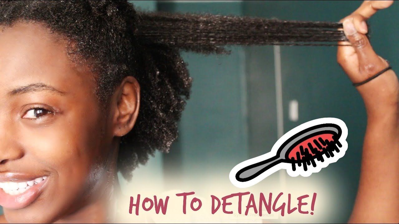 How to Detangle Dry Natural Hair ft  Conair Gentle Detangle Brush