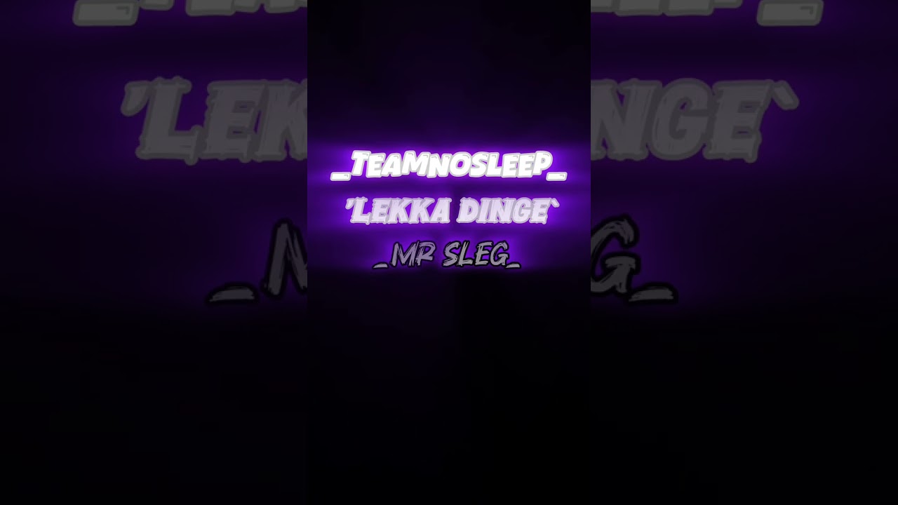 TEAMNOSLEEP- LEKKA DINGE